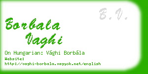 borbala vaghi business card